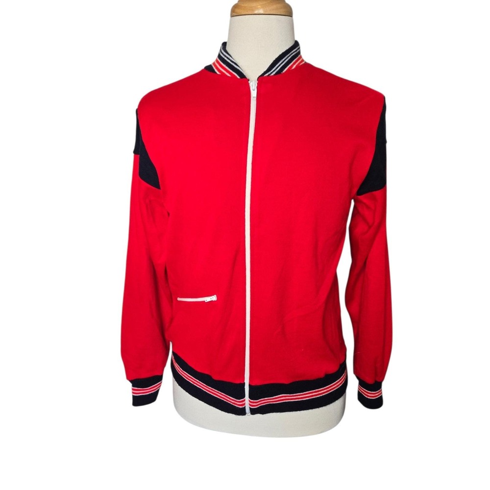 Vintage Wimbledon Official Licensed Tennis Track Jacket Made in Korea M Preppy - Picture 2 of 6